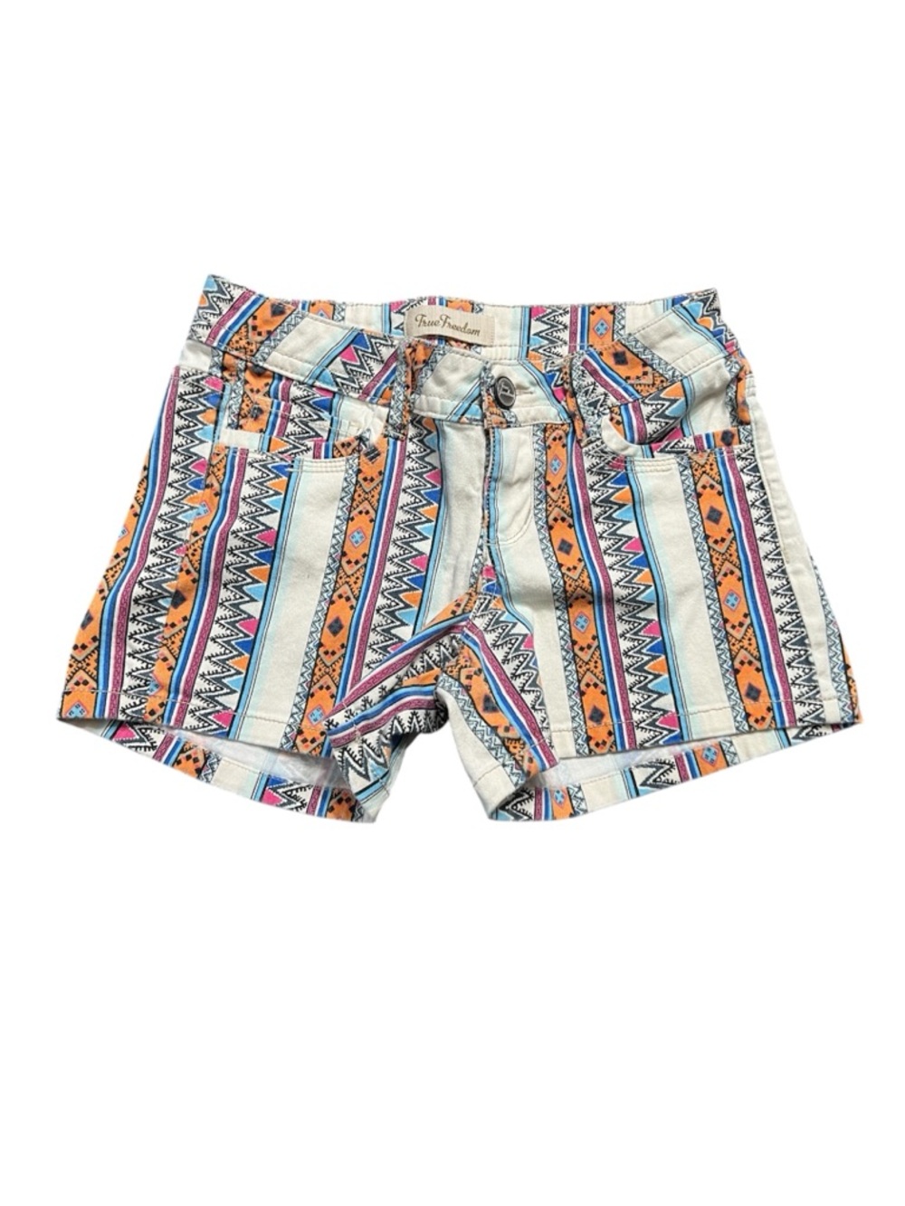 Y2K Micro Mini Shorts Southwest Festival Low rise Sz 3